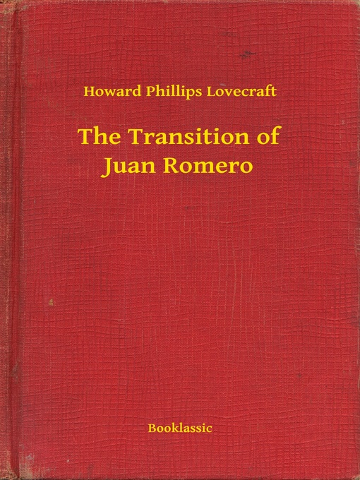 Upplýsingar um The Transition of Juan Romero eftir Howard Phillips Lovecraft - Biðlisti
